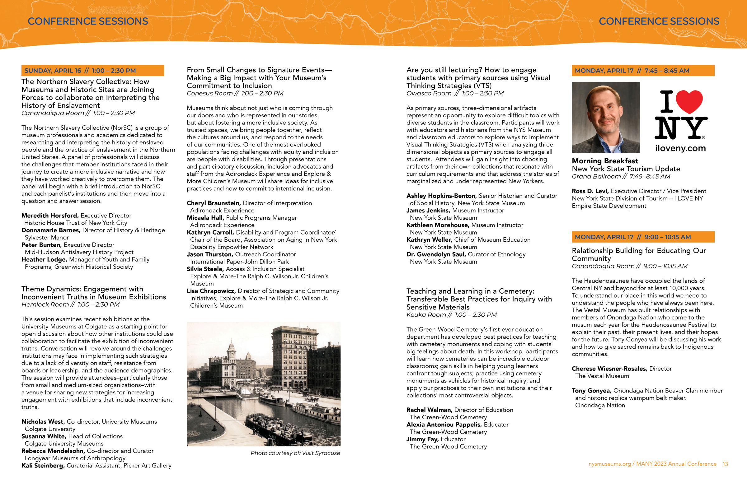 Museum Association of New York Conference program